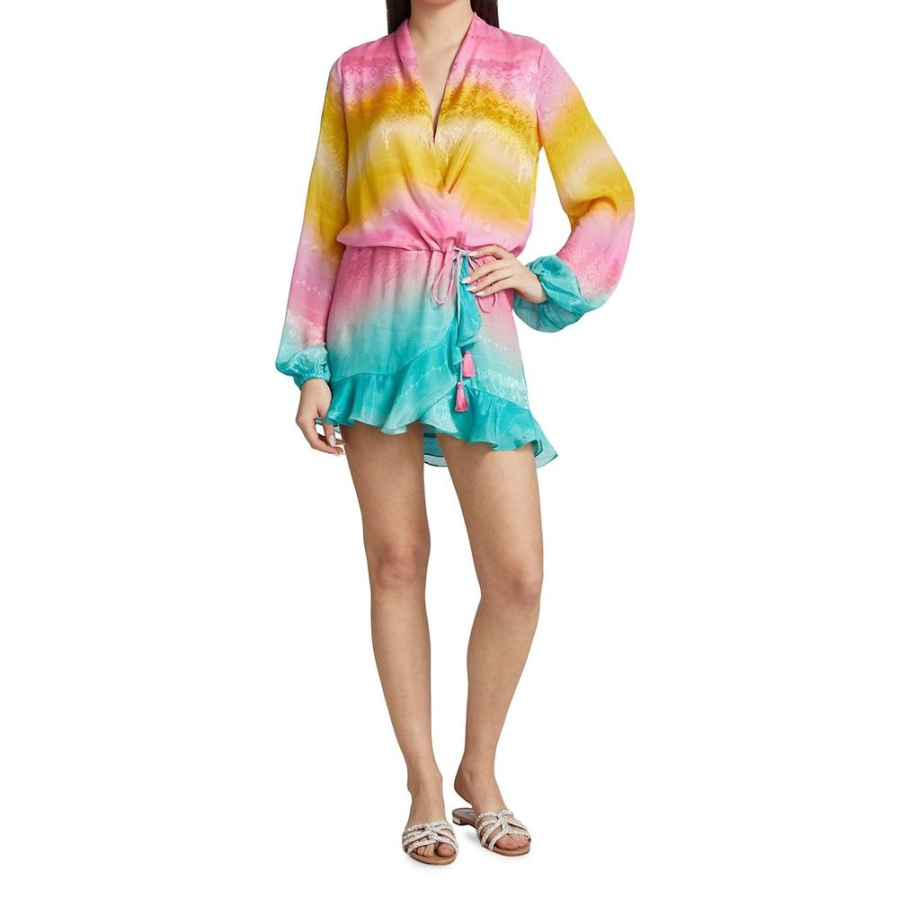 Rococo Sand
Ombré Wrap Mini Dress Revolve